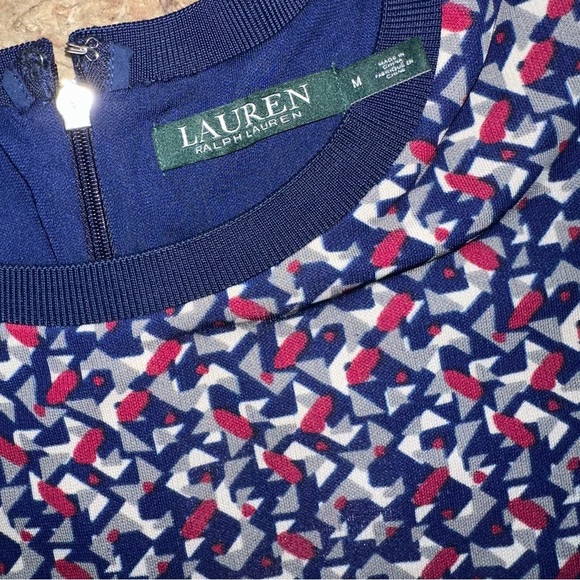 Ralph Lauren layered shift dress zipper back - Picture 3 of 5
